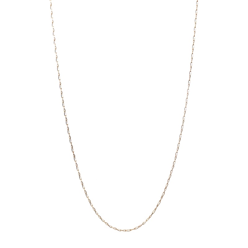 【Gold Jewelry】 デザインチェーン ネックレス ロングタネルチェーン K10 YG イエローゴールド 40cm 1131100349
