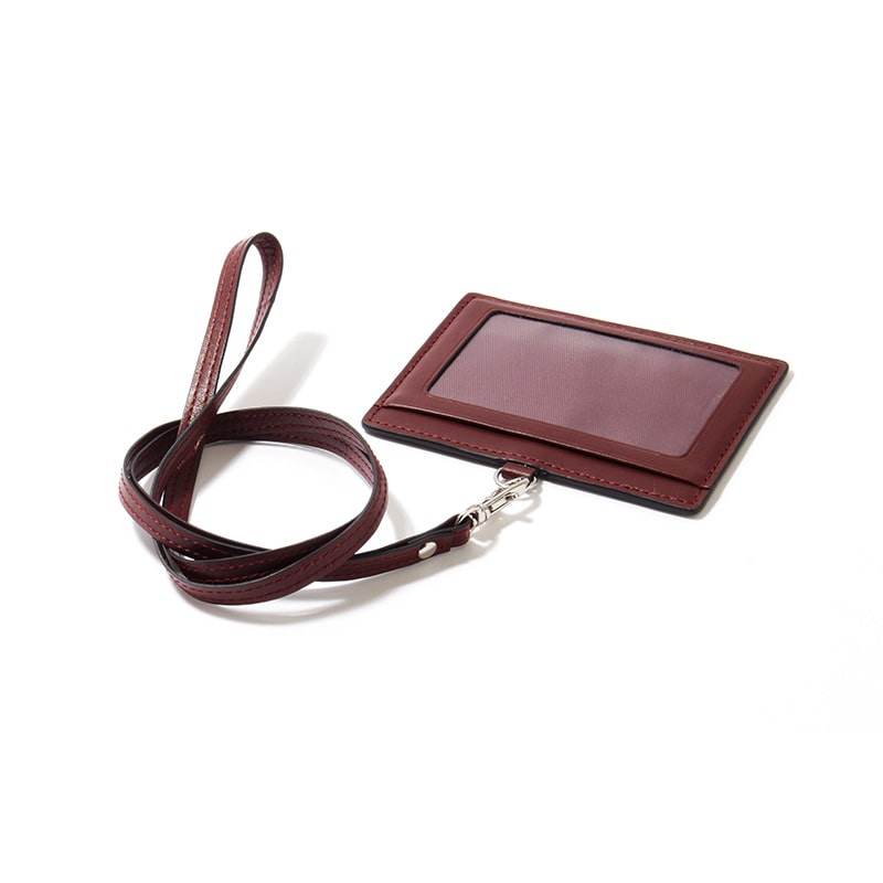 【H&D Leather】 パスケース ID カードホルダー HDB-ID9 ワイン 5564200329