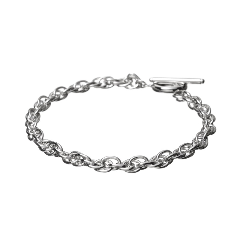 【HD Jewelry】 ブレスレット MENs SV925 シルバー ロープチェーン 20cm 5181700056