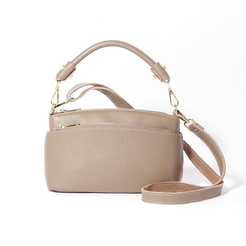 【NOROM Leather】 ワン ショルダーバッグ HDL-80036 グレージュ 5564200856