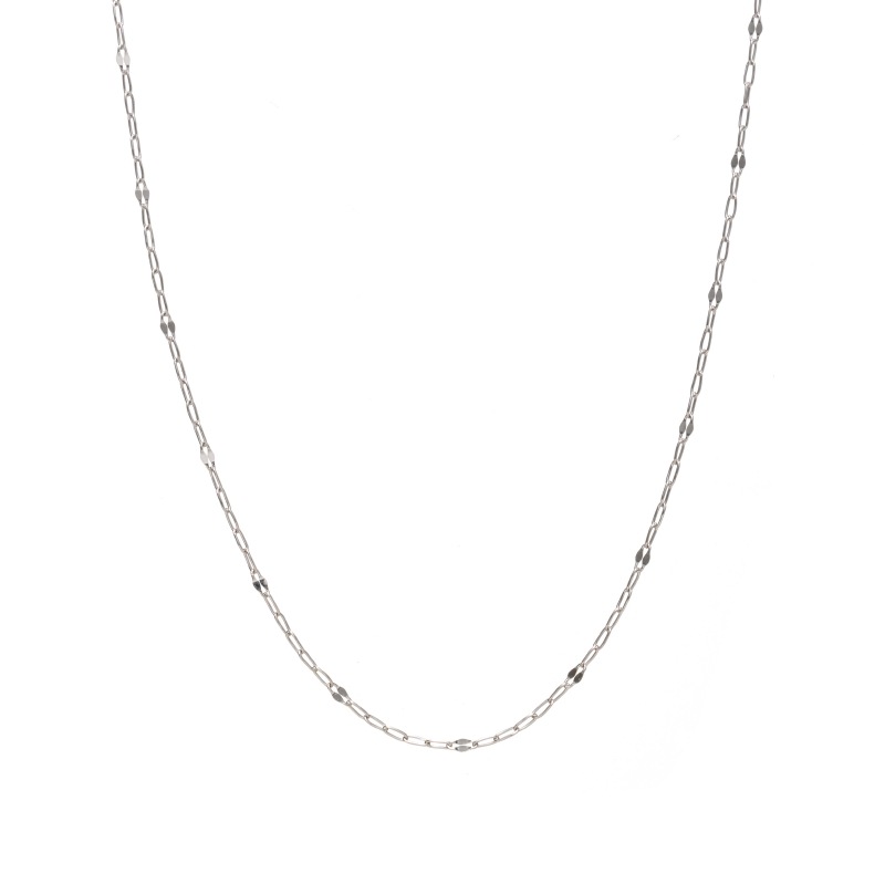 【Gold Jewelry】 デザインチェーン ネックレス ファンタジアチェーン 飛駒 PT プラチナ φ0.2 45cm 1131100321