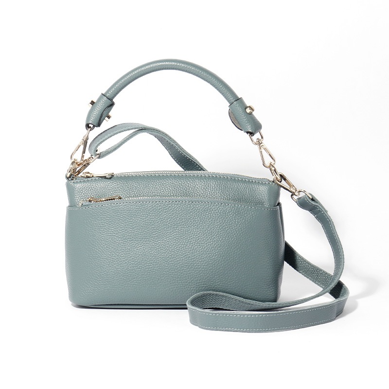 【NOROM Leather】 ワン ショルダーバッグ HDL-80036 ブルーグレー 5564200857