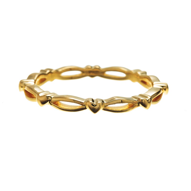 【h&d Jewelry】 Chain リング SWEET SV925 イエローゴールド 5175600236