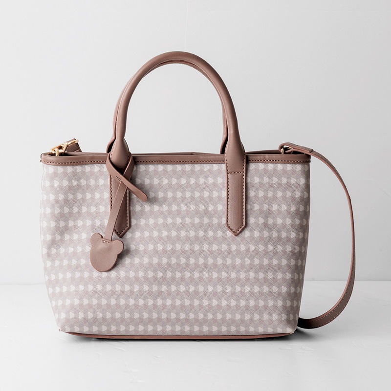 【andy】 アンディ モノグラム ショルダー付き ミニトートバッグ andy_mono_S_1 BE/BR 5473000362