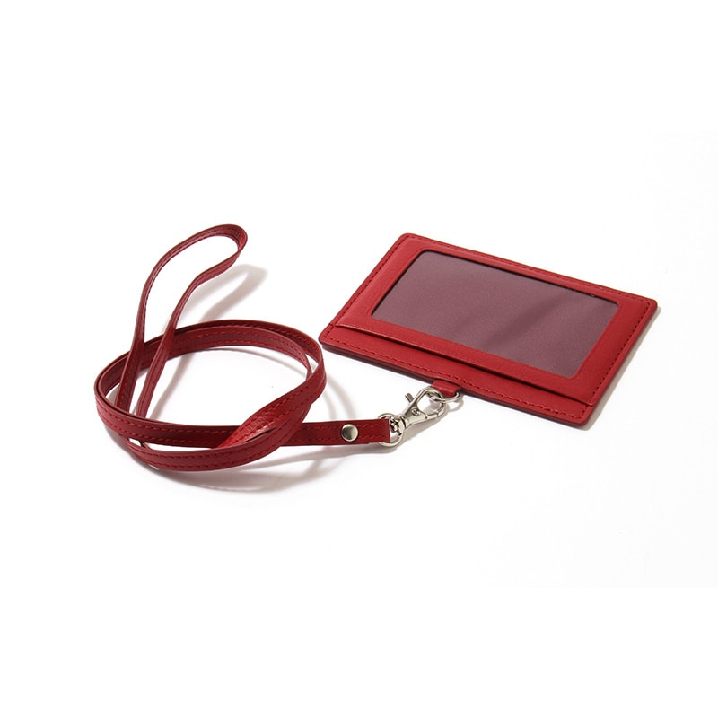 H&D Leather】 パスケース ID カードホルダー HDB-ID9 レッド