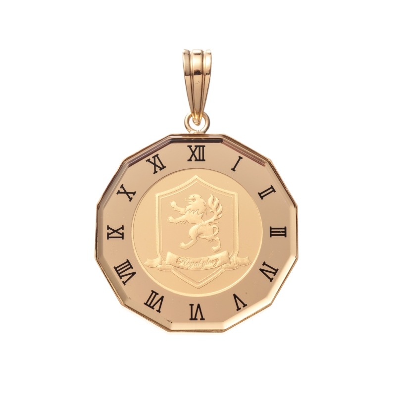 【Gold Jewelry】 K24 K18 YG イエローゴールド クラウン Royal Glory メダル PAMP SUISSE ペンダントトップ 1/25oz 1168900304