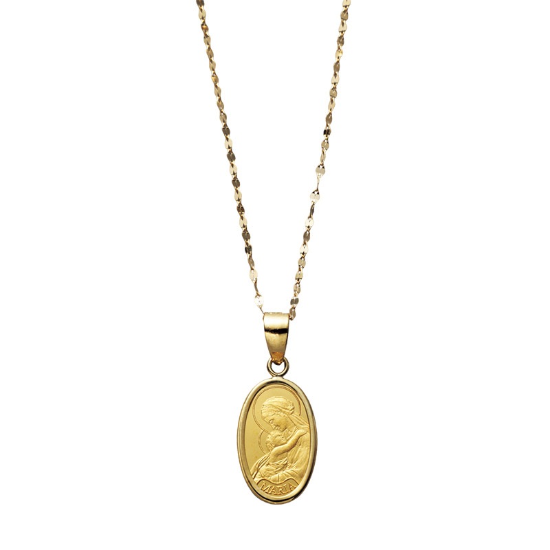 が*ん様 99.9純度 小型FINE GOLD24k刻印 Gold Jewelry】 K24 YG イエローゴールド マリア メダル PAMP SUISSE