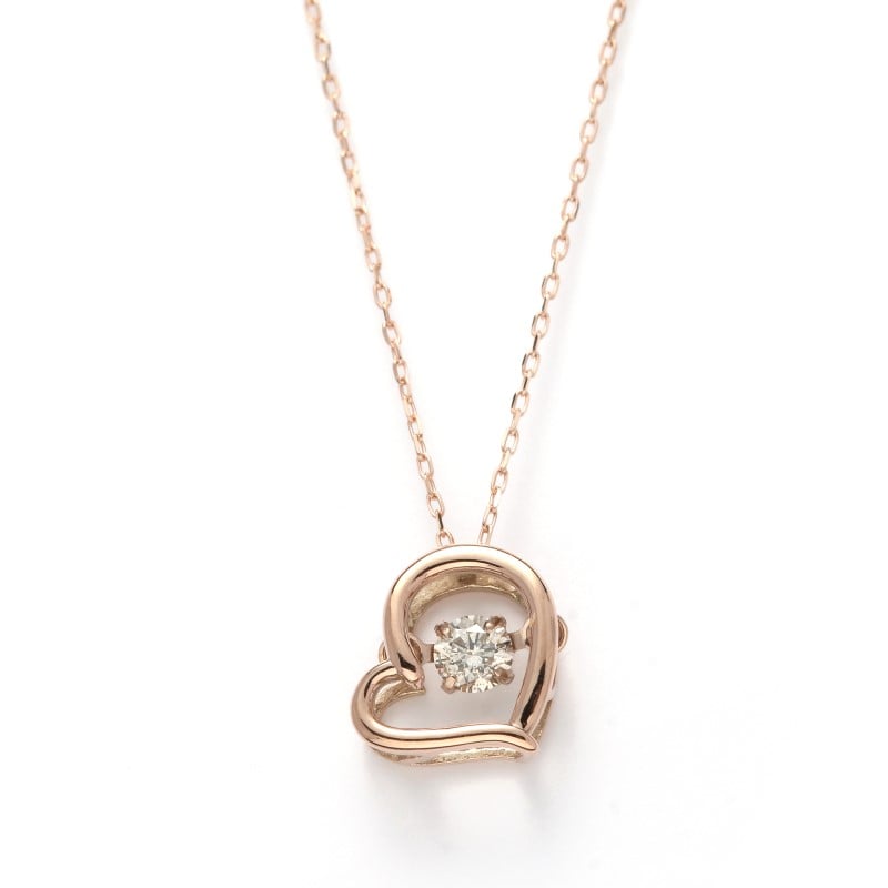 DancingStone】 K10 PG ピンクゴールド 0.08ct ダイヤモンド 