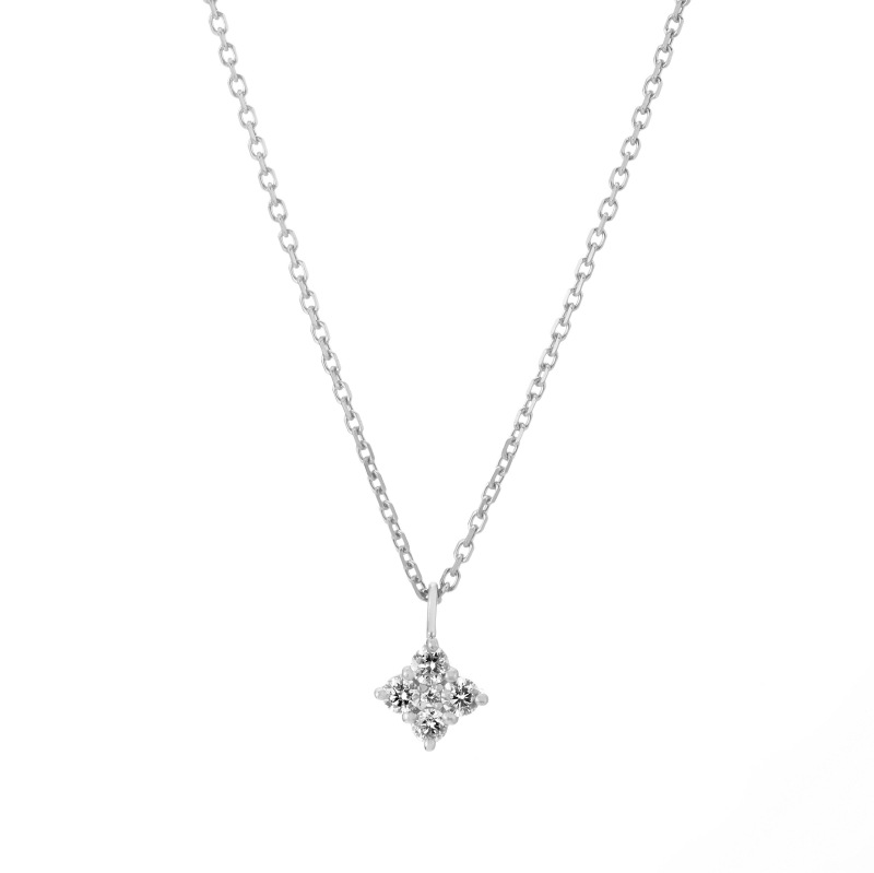 【h&d Jewelry】 Capsule Collection Lab-Grown Diamonds ネックレス SWEET SV925 シルバー LGD 46cm 5175600343