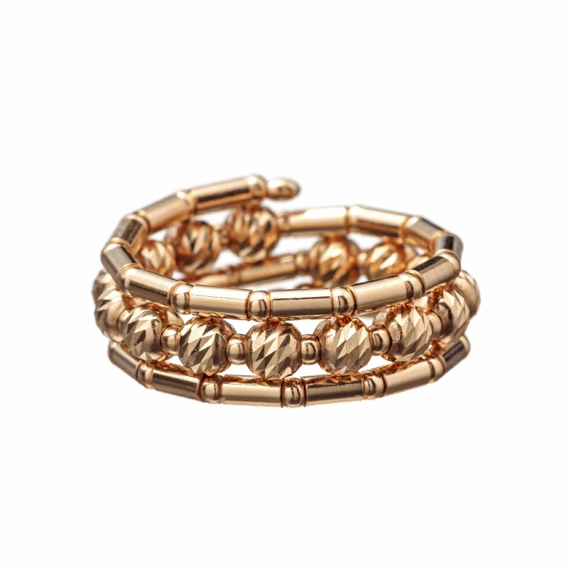 【Gold Jewelry】 Free Jewelry フリージュエリー K18 YG イエローゴールド ボール 形状記憶 リング M 1182500001