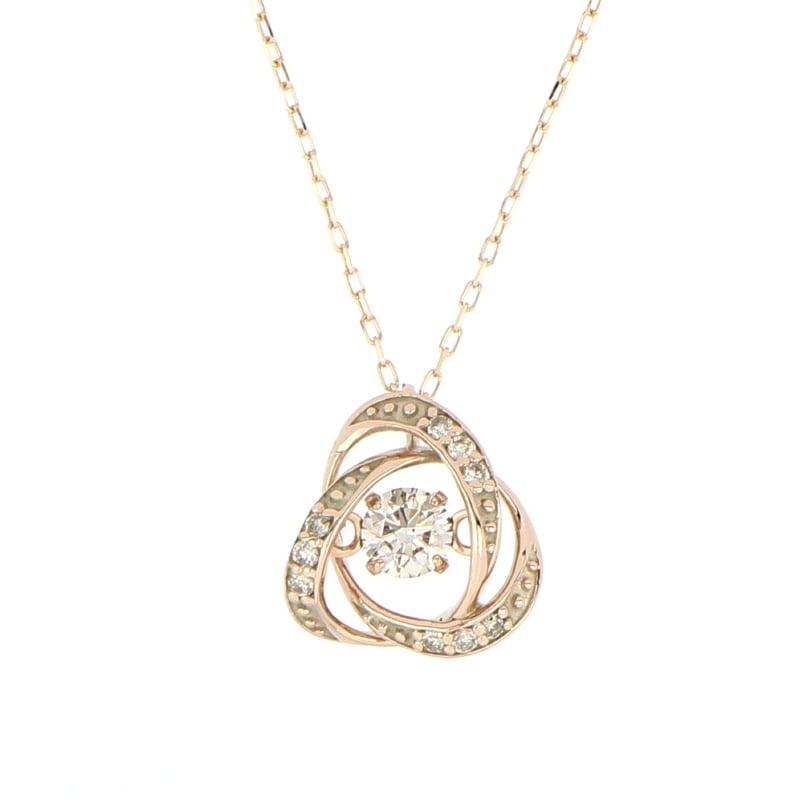 Dancing Stone】 K10 PG ピンクゴールド 0.1ct ダイヤモンド