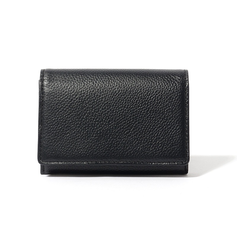 【NOROM Leather】 名刺入れ カードケース HDL-9n1 ブラック/ダークグレー 5564200876