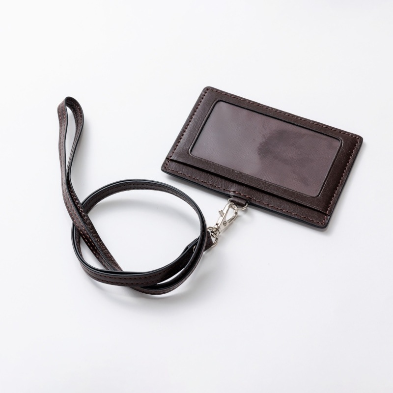 【H&D Leather】 パスケース ID カードホルダー HDB-ID9 ダークブラウン 5564200717