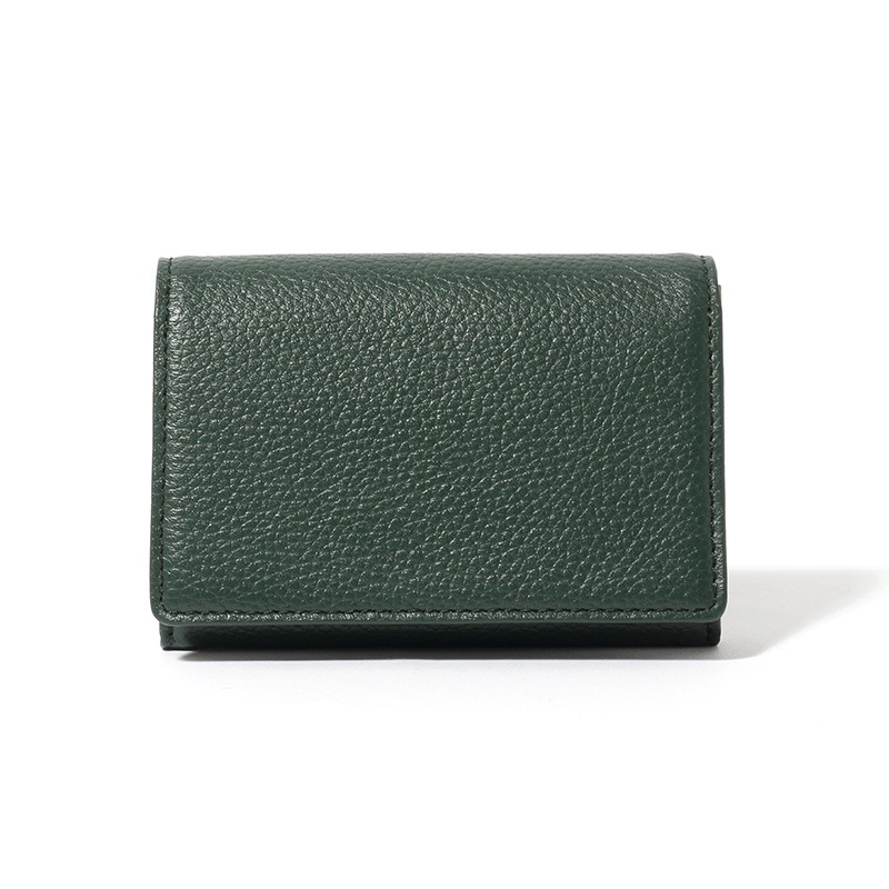 【NOROM Leather】 名刺入れ カードケース HDL-9n1 グリーン/グレーベージュ 5564200877