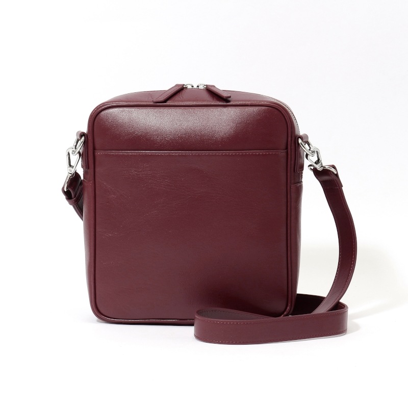 【H&D Leather】 ショルダーバッグ HDB-L11N ワインレッド 5464200225