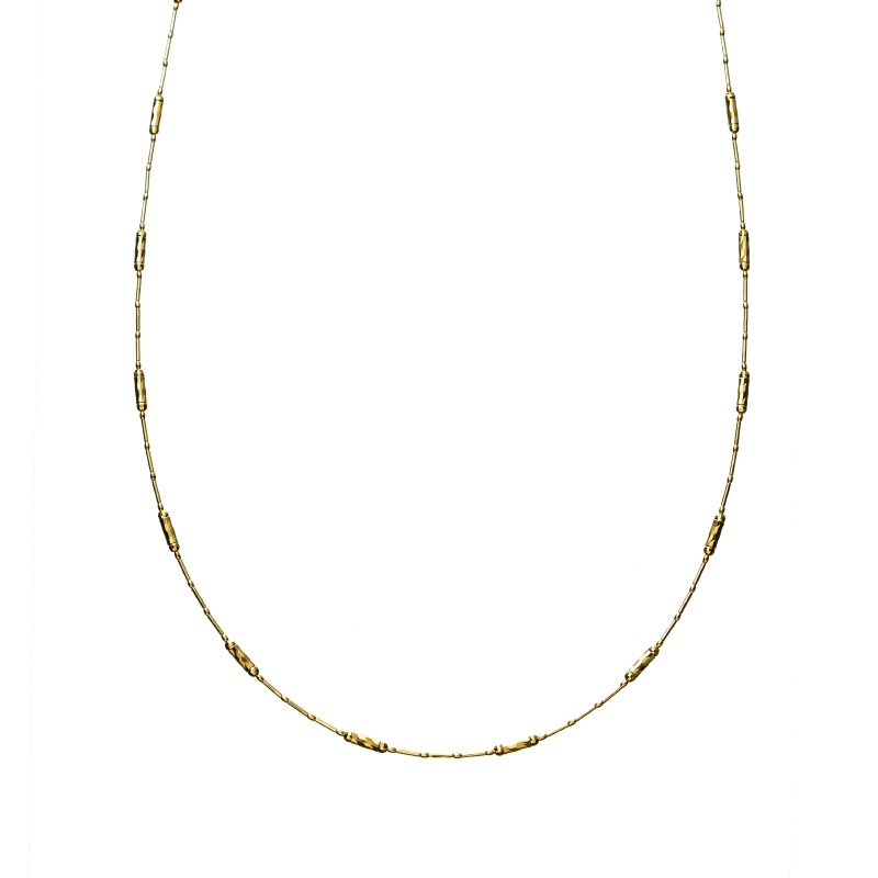 【Gold Jewelry】 プレシャスメタル K18 YG イエローゴールド デザインチェーン ネックレス 80cm 1169800049