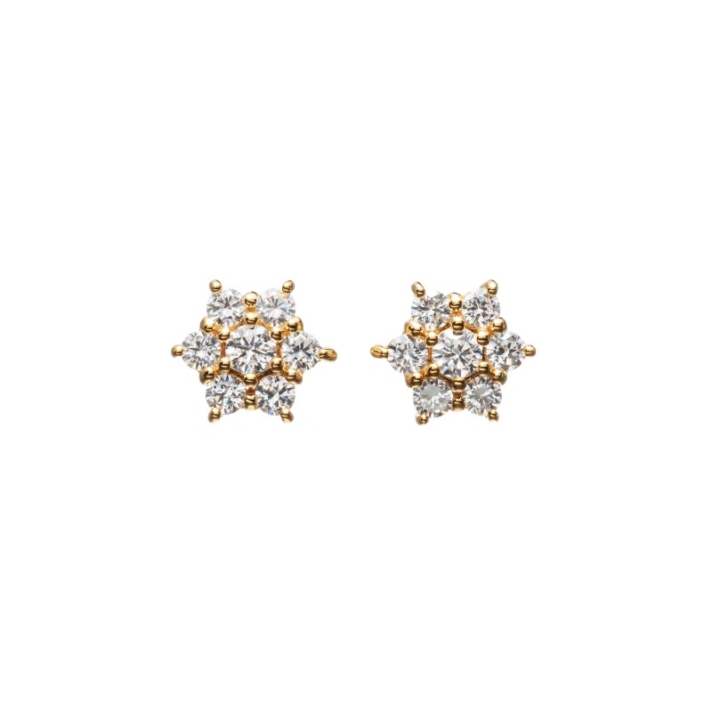 【h&d Jewelry】 ピアス SWEET SV925 イエローゴールド  CZ 5175600560