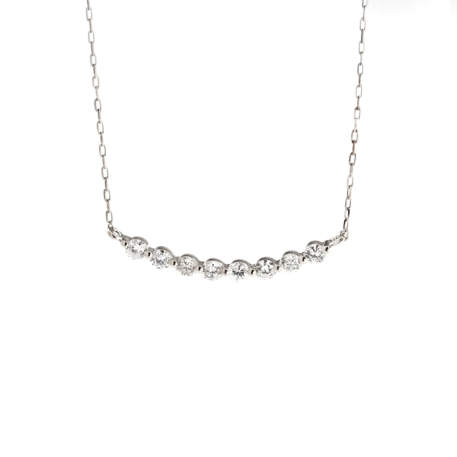 PT プラチナ 0.2ct ダイヤモンド ネックレス Dカラー 1176300073