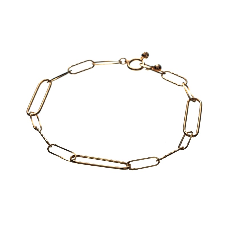 【Gold Jewelry】 プレシャスメタル K18 YG イエローゴールド ブレスレット 18cm 1169800103