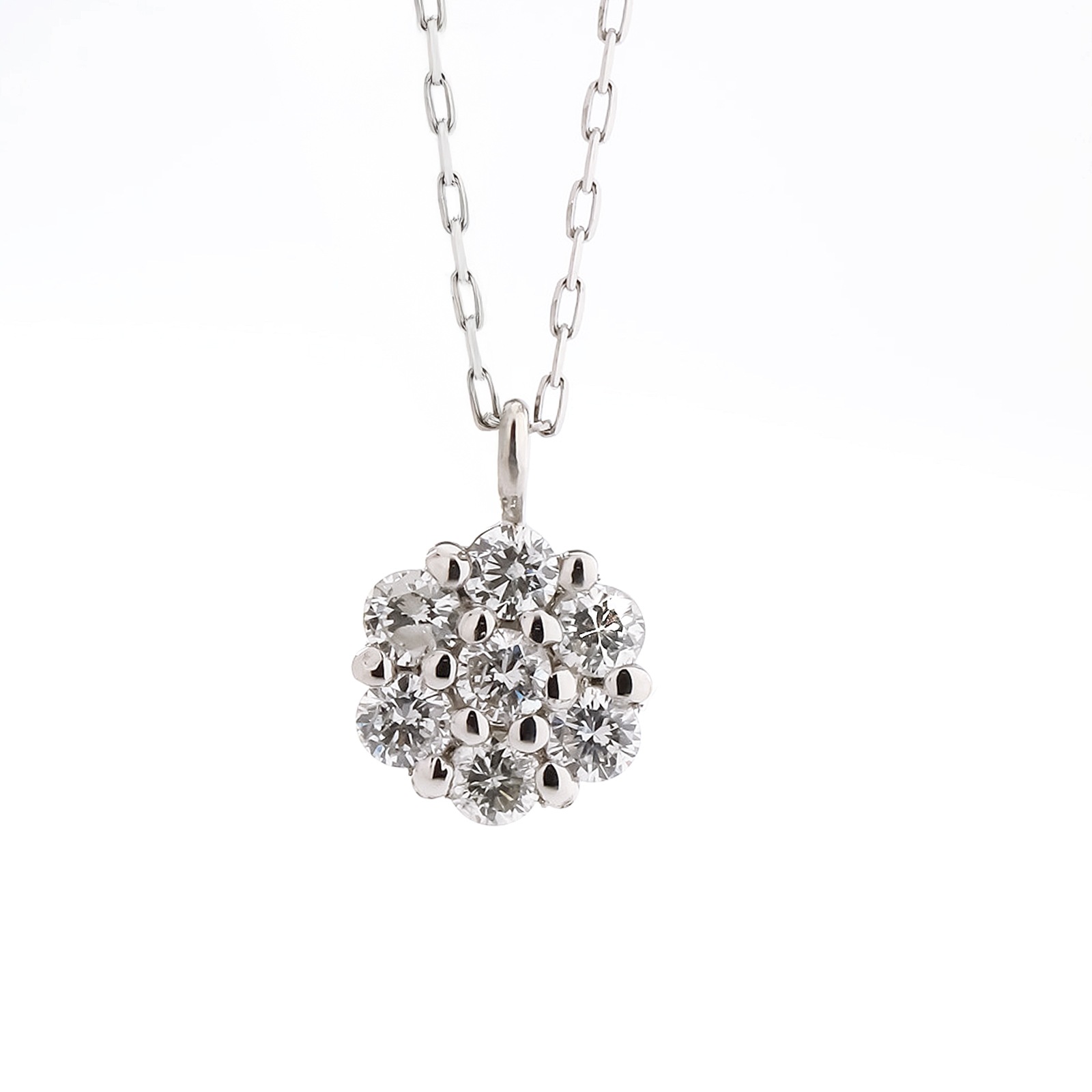 PT プラチナ 0.2ct ダイヤモンド ネックレス Dカラー 1176300074