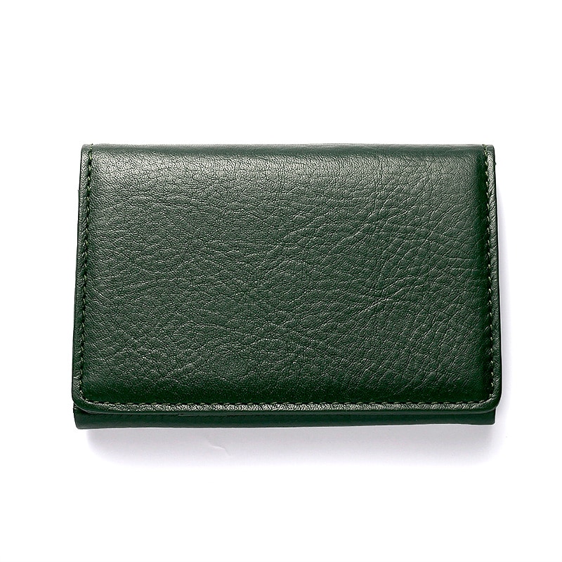 【H&D Leather】 名刺入れ カードケース HDB-9 グリーン 5564200679
