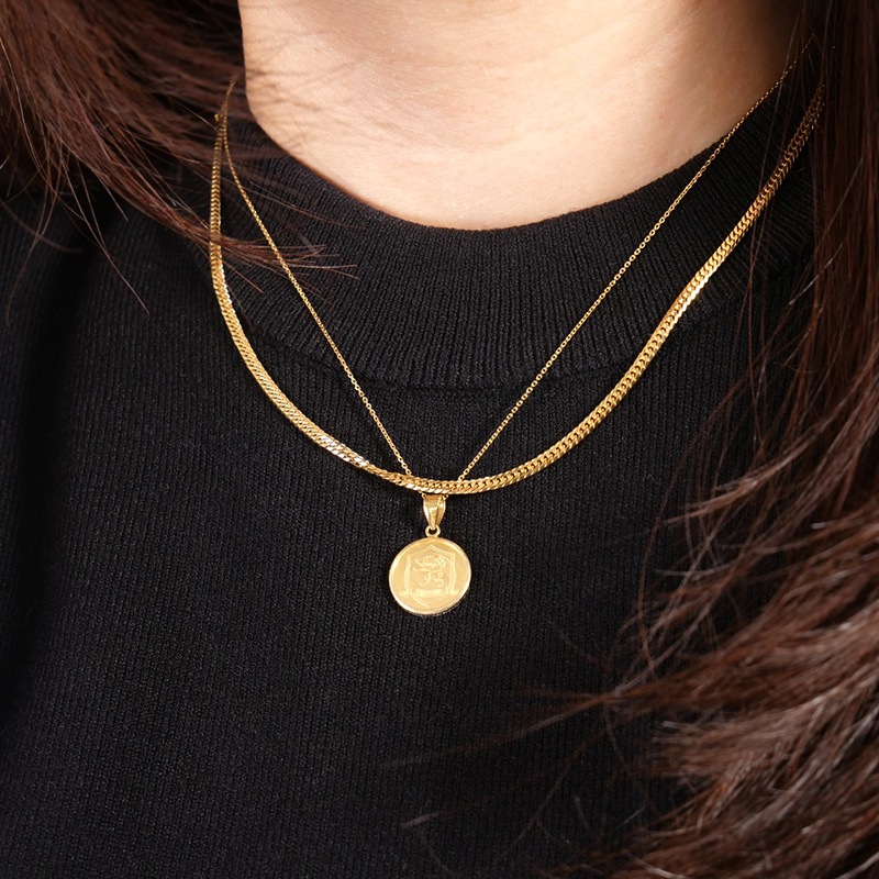 Gold Jewelry】 K24 YG イエローゴールド クラウン Royal Glory メダル
