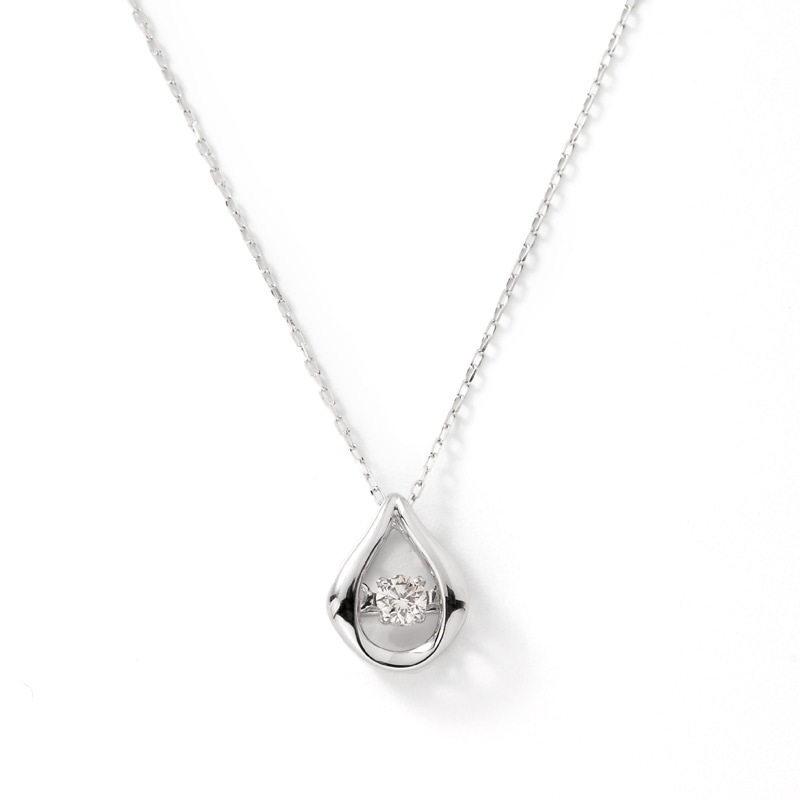 DancingStone】 K10 WG ホワイトゴールド 0.05ct ダイヤモンド 