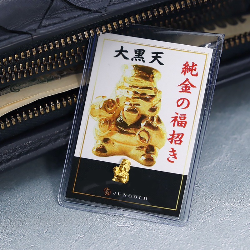 純金 K24 GOLD】 K24 純金 お守り 七福神 寿老人 S 1181000006