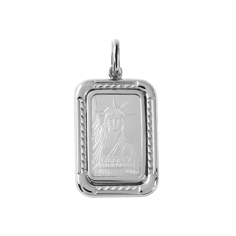 Gold Jewelry】 PT プラチナ 999 リバティ インゴット 2g CREDIT 