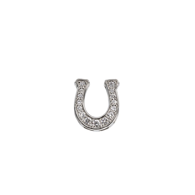 【Gold Jewelry】 PT プラチナ 0.1ct ラボグロウンダイヤモンド LGD 喜平用 ペンダントトップ 馬蹄 ホースシュー S 1182600010