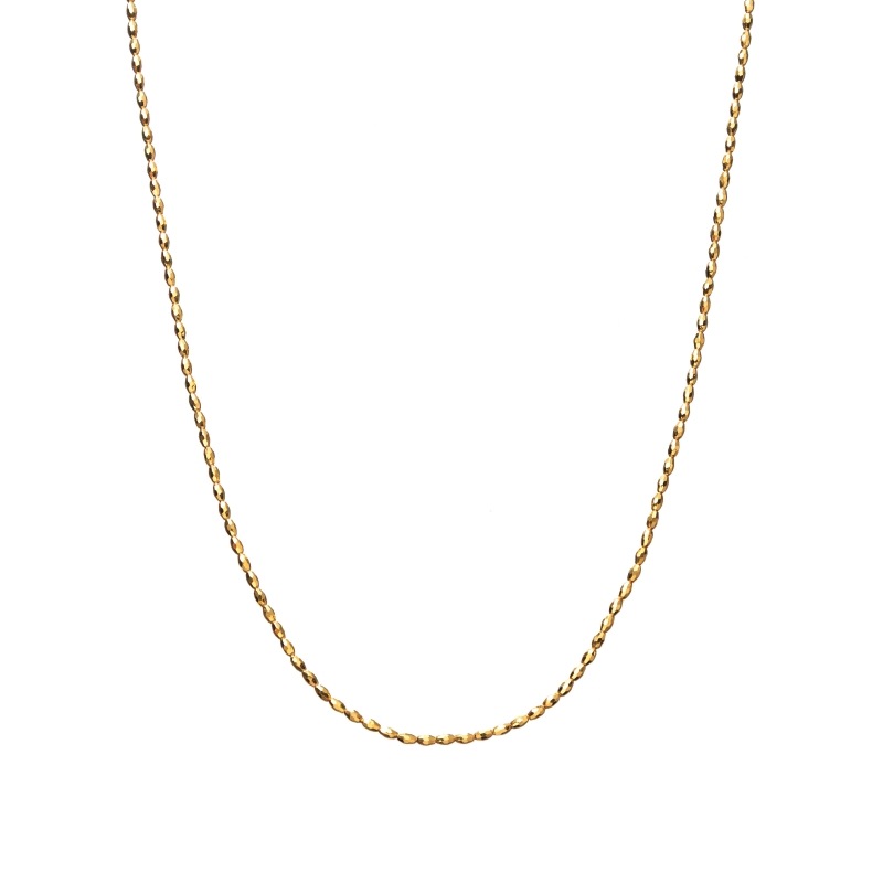 【Gold Jewelry】 デザインチェーン ネックレス K24 YG イエローゴールド 70cm 1169800367