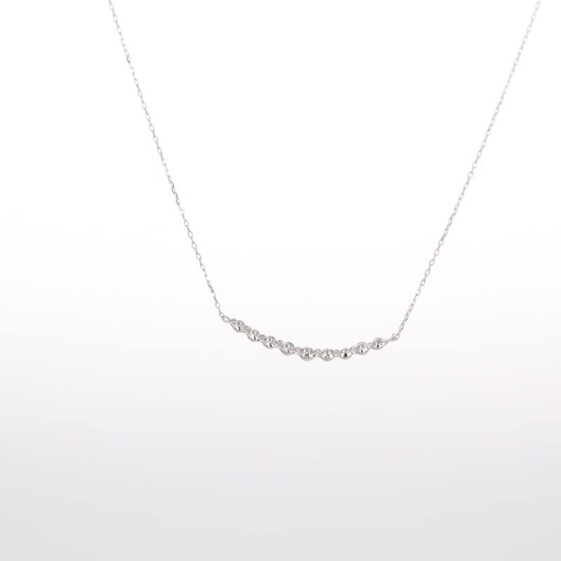 K18 WG ホワイトゴールド 0.2ct ダイヤモンド ネックレス 1125514779 