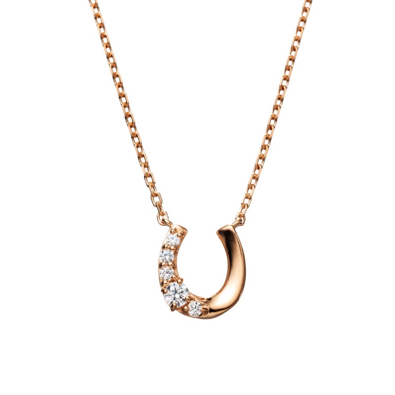 【h&d Jewelry】 ネックレス SWEET SV925 ピンクゴールド CZ 46cm 5175600587