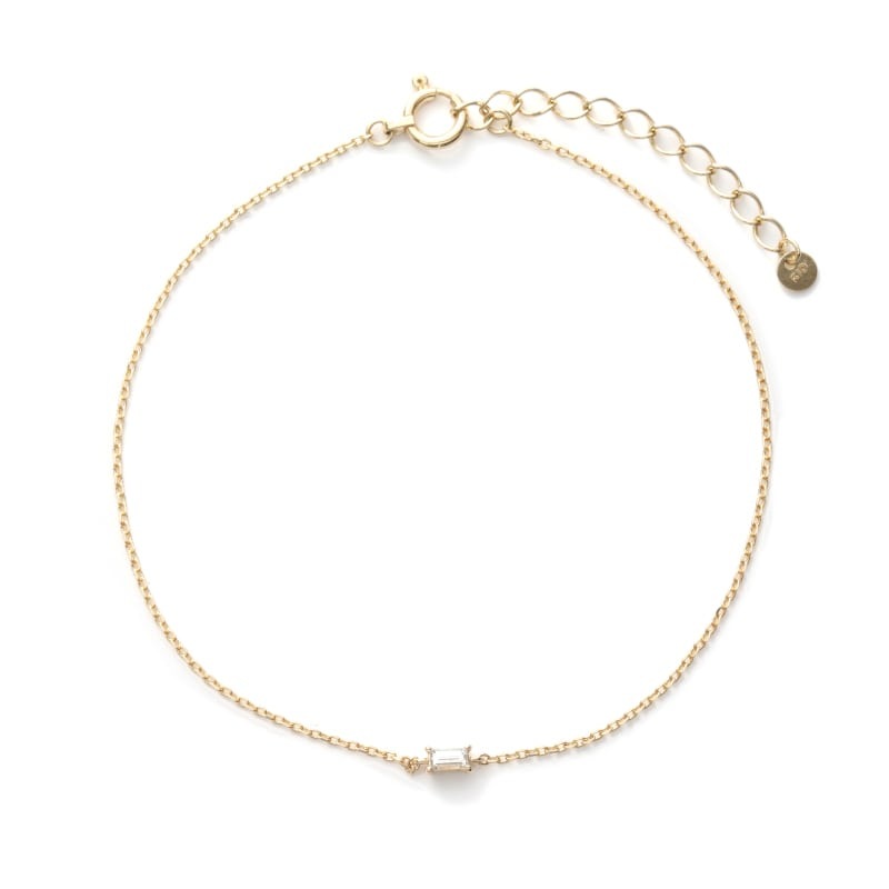 【LIEN】 K10 YG イエローゴールド ラボグロウン ダイヤモンド LGD 0.03ct ブレスレット 1168800050