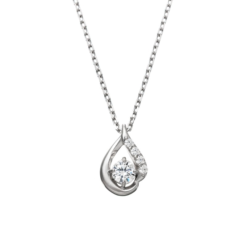 【h&d Jewelry】 ネックレス SWEET SV925 シルバー CZ 46cm 5175600591
