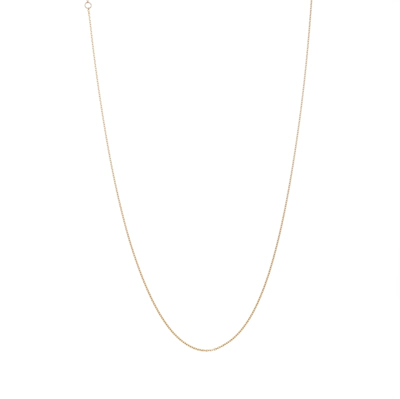 【Gold Jewelry】 デザインチェーン ネックレス アズキチェーン K10YG イエローゴールド φ0.28 40cm 1131100030