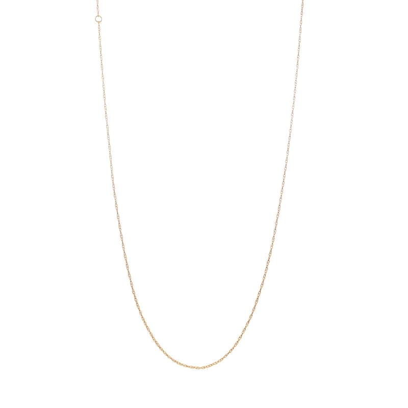 【Gold Jewelry】 デザインチェーン ネックレス ローリングチェーン K18YG イエローゴールド φ0.18 40cm 1131100042