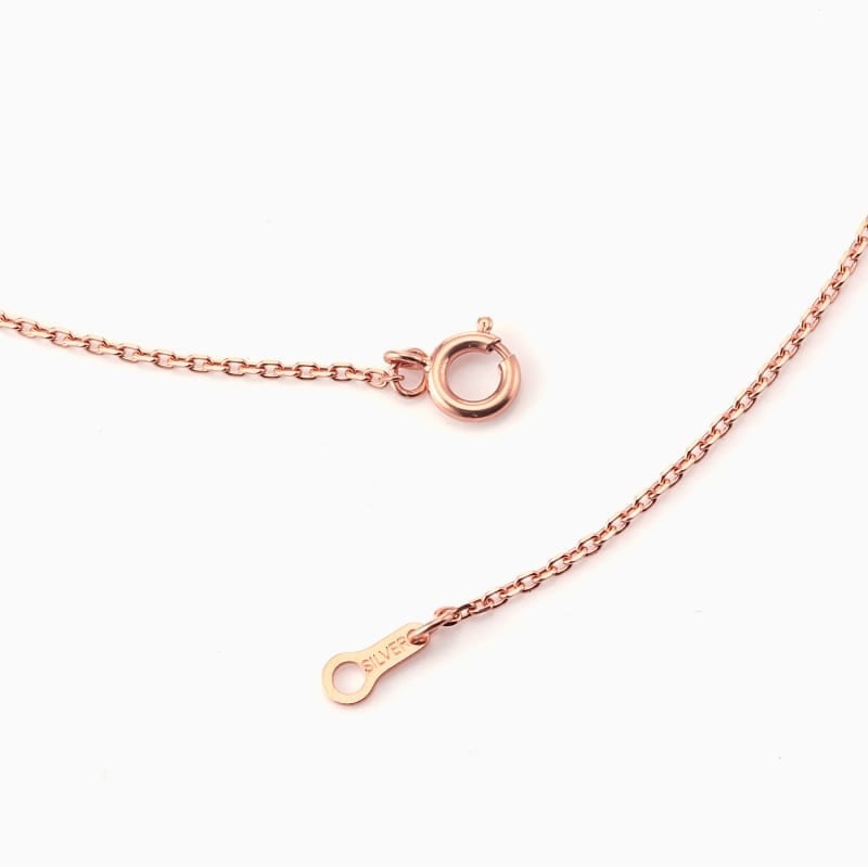 h&d Jewelry】 ネックレス SWEET SV925 ピンクゴールド CZ 46cm