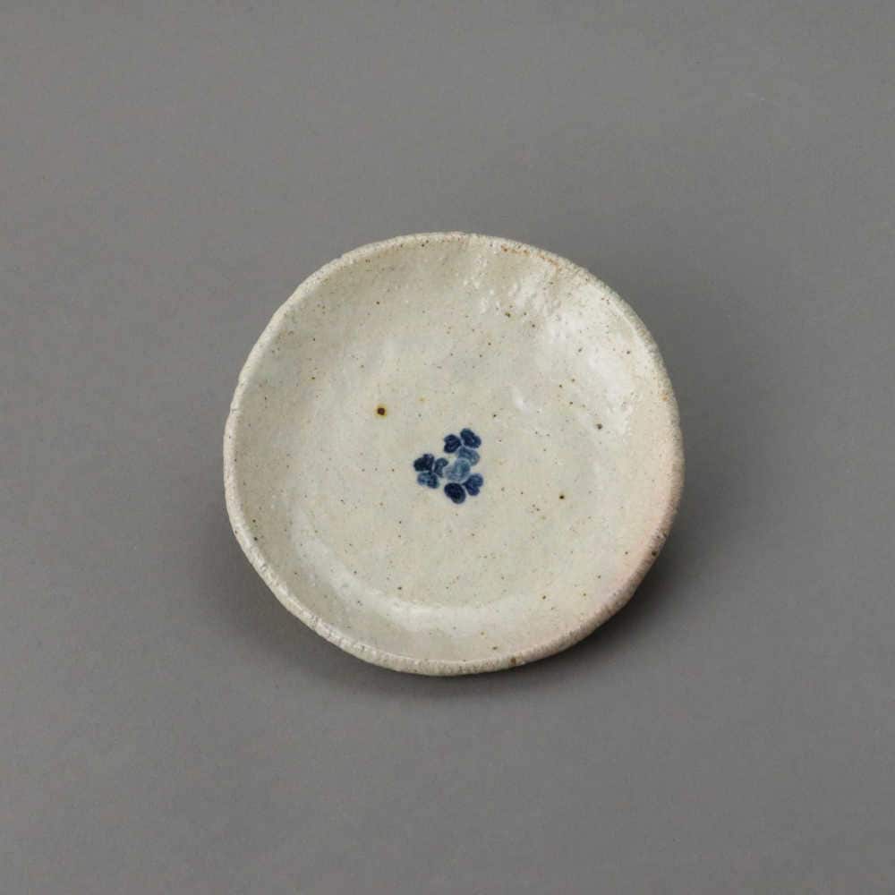 確認用　手びねりの皿 染付かたばみ手びねり小皿（福森資） | 作家作品,食器,皿 | 半泥子仙鶴