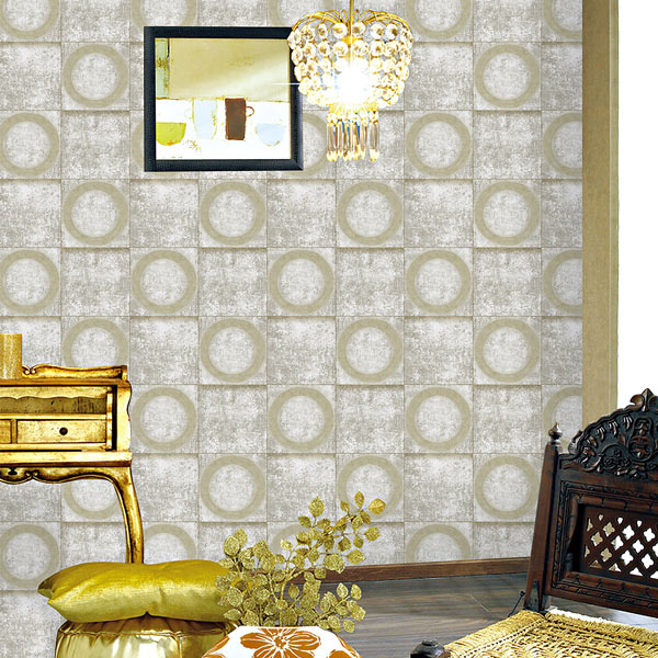 壁紙 3Dクロス タイル柄 エンボス加工 53cm×10m [NWP140B]