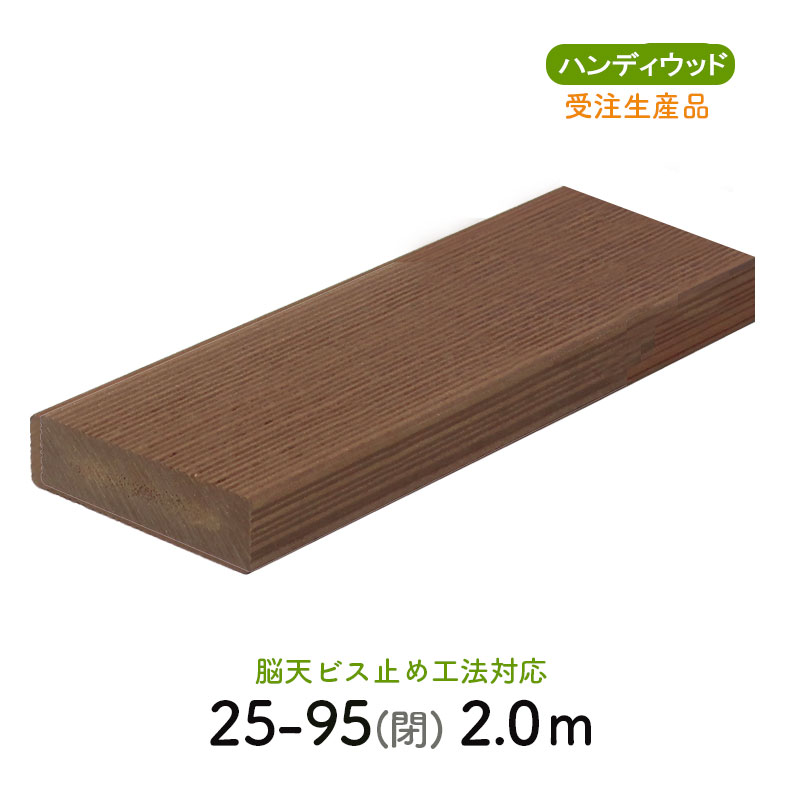 ムク材Bシリーズ 25-95閉　L＝2000