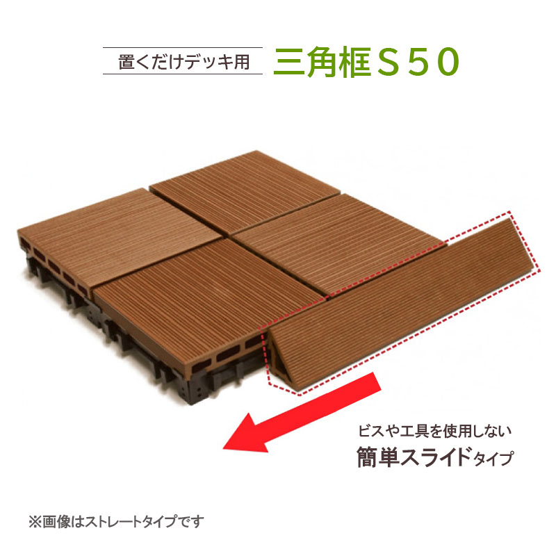ハンディウッドオンラインショップ｜パネルデッキ関連部材｜三角框S50