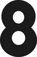プライスボード用数字　8　／03-001K-8|プライスボード数字|★プライスボード