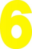 プライスボード用数字　6・9　／03-001Y-6|プライスボード数字|★プライスボード