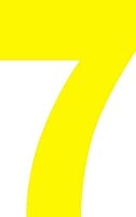 プライスボード用数字　7　／03-001Y-7|プライスボード数字|★プライスボード