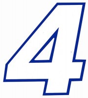 プライスボード用数字　4　／03-003BW-4|プライスボード数字|★プライスボード