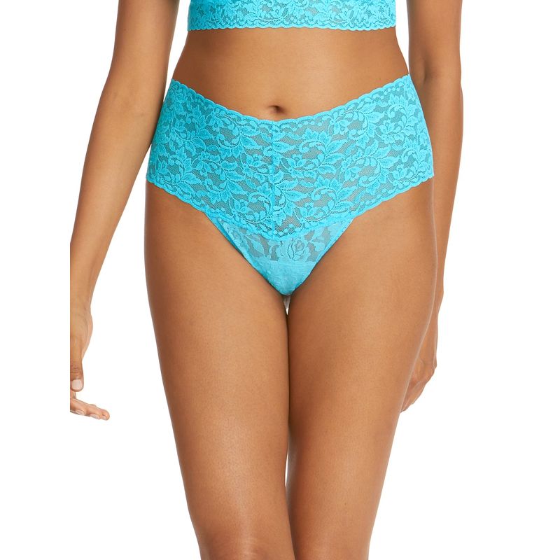 レトロ レース タンガ (テンプティング ターコイズ)