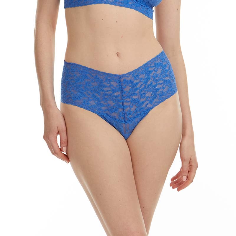 レトロ レース タンガ (シーブルー)