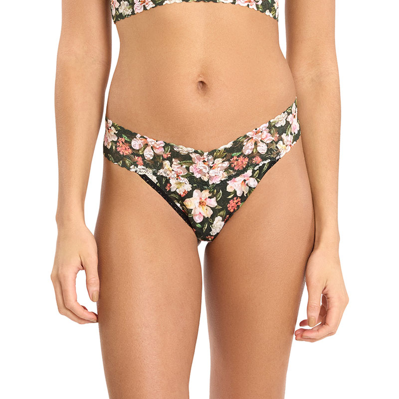 プリンテッド シグニチャー レース オリジナル ライズ タンガ (ダークルーム ブルームス)