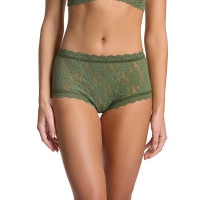シグニチャー レース ハイ ライズ ボーイショーツ (ハーブ グリーン)